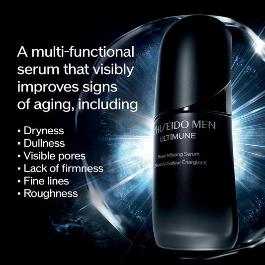 Shiseido Men Ultimune Power Infusing Concentrate – Serum for Energetic & Resilient Skin