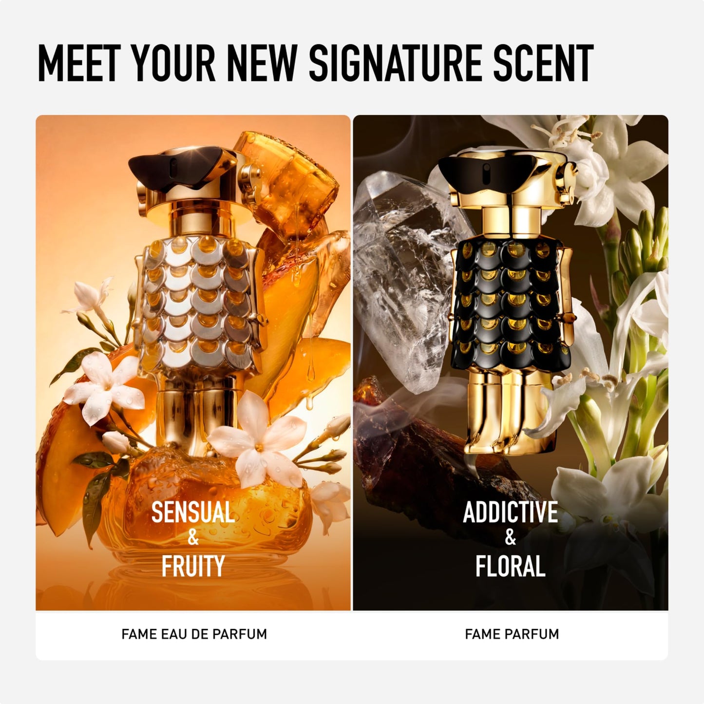Rabanne Fame Eau de Parfum – Fruity Floral Mango & Jasmine Women's Luxury Fragrance