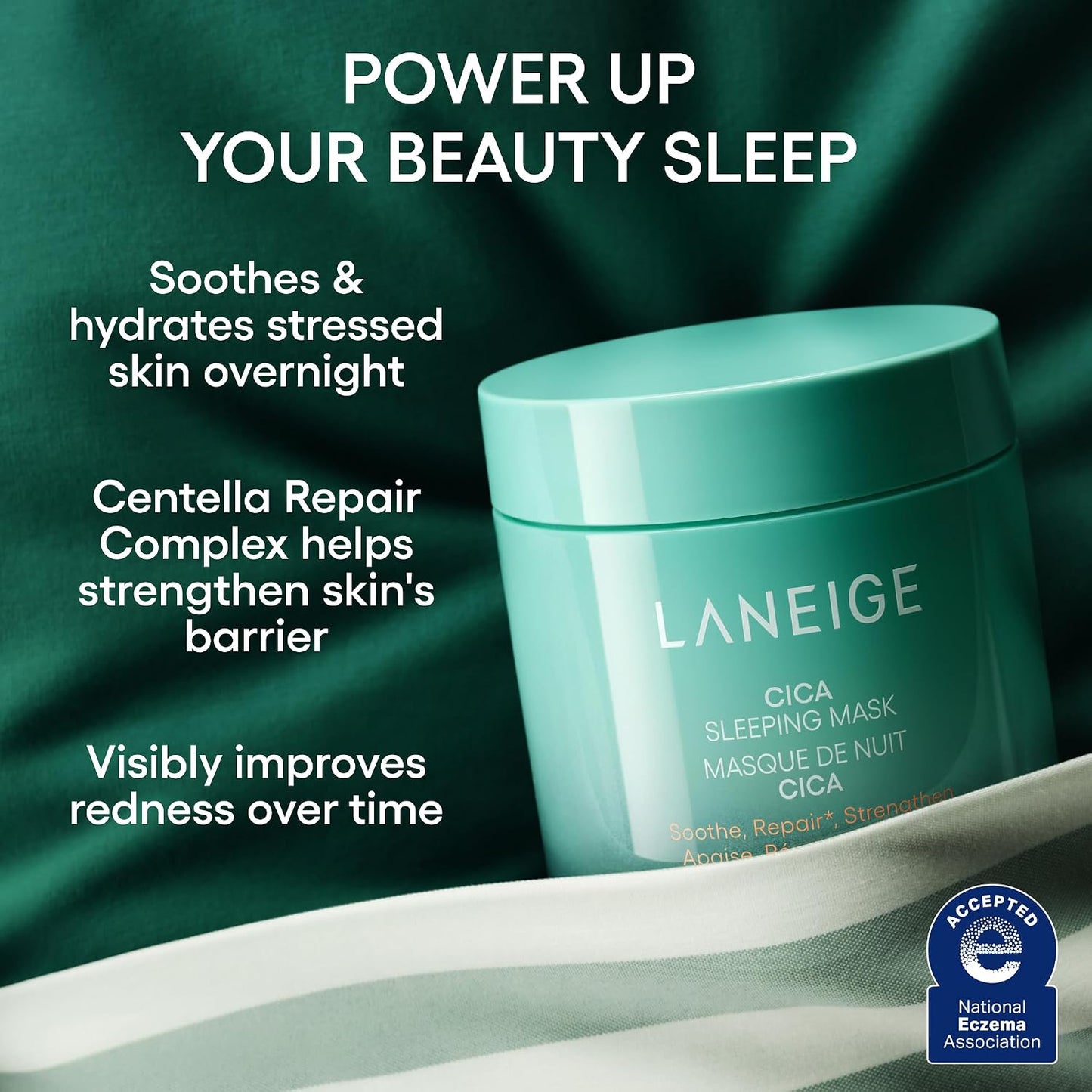 Laneige Cica Sleeping Mask | Overnight Soothing & Barrier Repair Mask with Centella