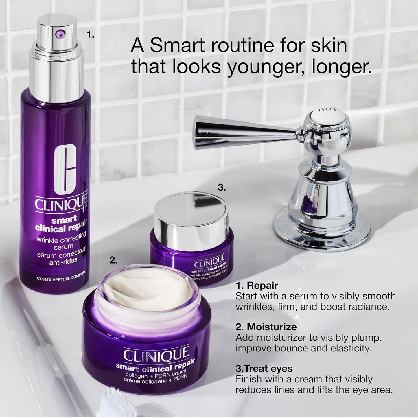 Clinique Smart Clinical Repair Collagen + PDRN Cream | Firming Moisturizer