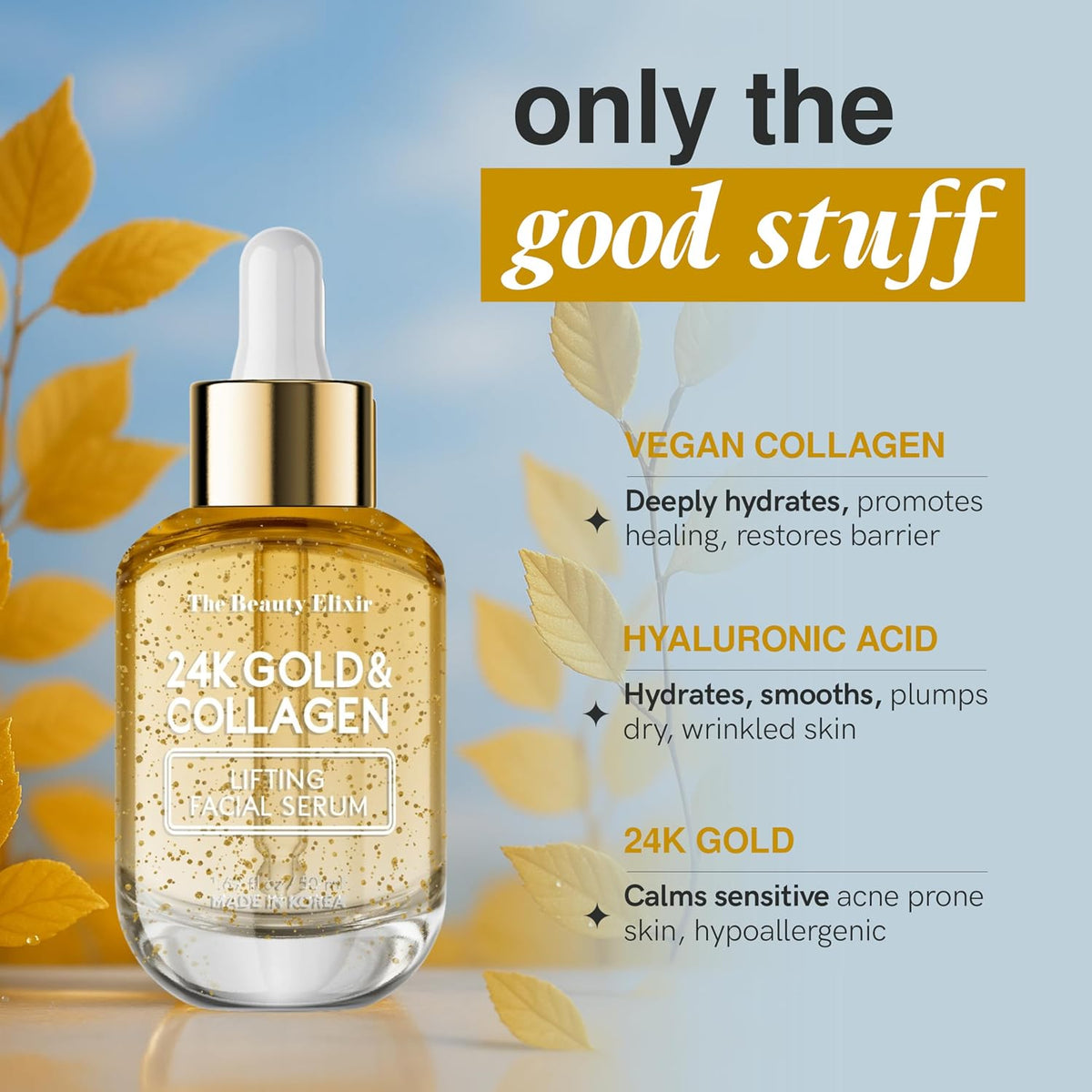 The Beauty Elixir Korean Facial Serums 50ml | 7 Targeted Formulas