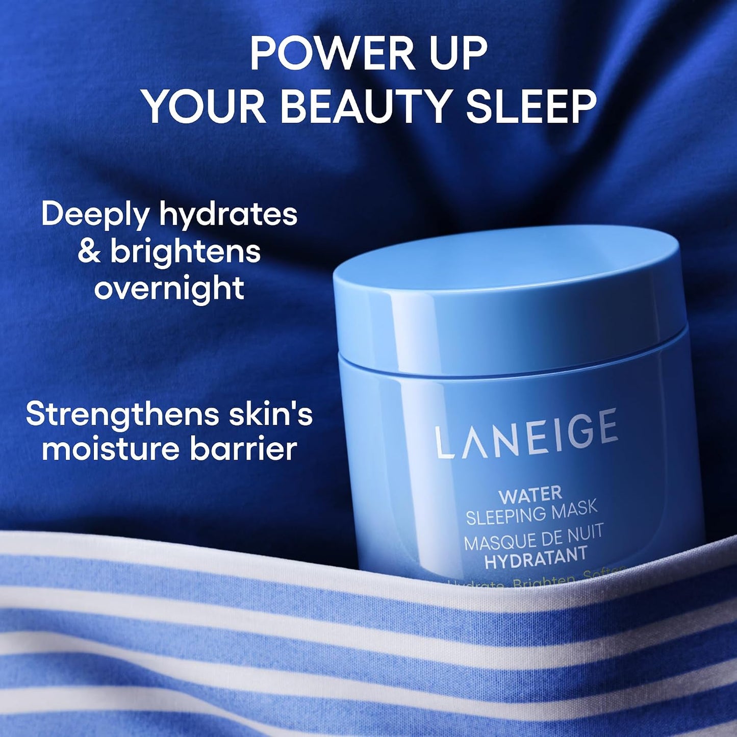 Laneige Water Sleeping Mask | Overnight Hydrating & Brightening Gel Mask with 3x Hyaluronic Acid
