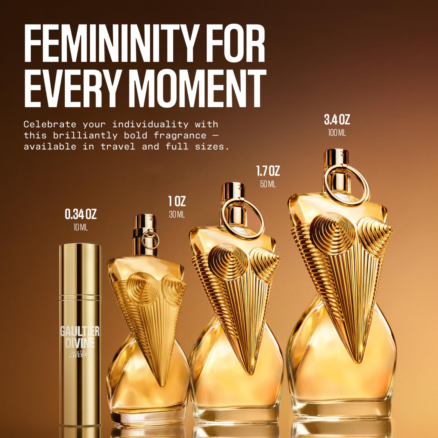 Jean Paul Gaultier Gaultier Divine Eau de Parfum – Salty Floral Gourmand Women's Perfume