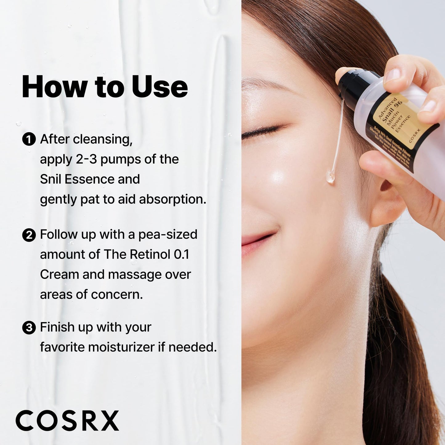 COSRX Advanced Snail 96 Mucin Power Essence – Ultra-Hydrating Snail Mucin Essence