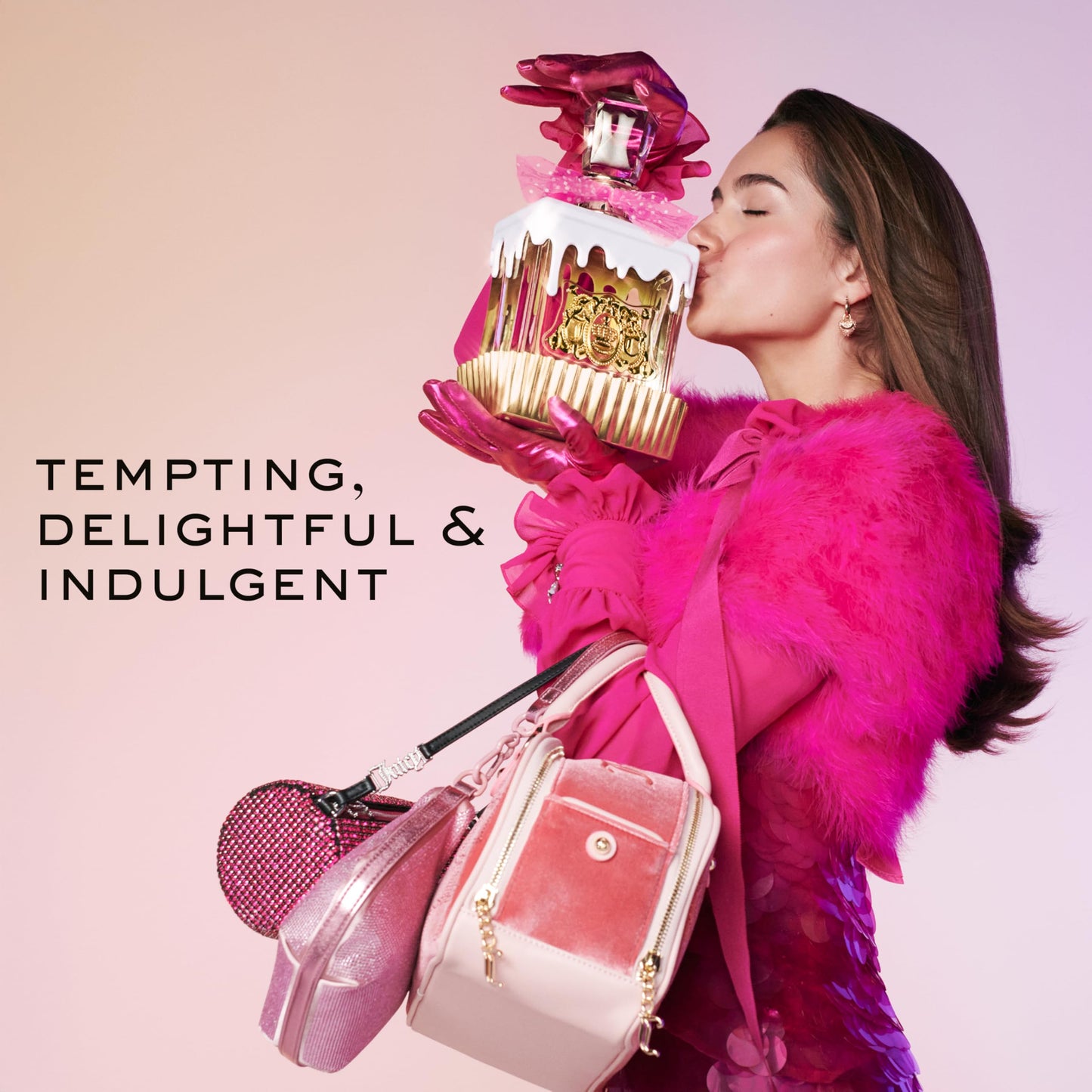 Juicy Couture Viva La Juicy Sucré EDP | Sweet Gourmand Perfume – Peach, Vanilla & Whipped Cream