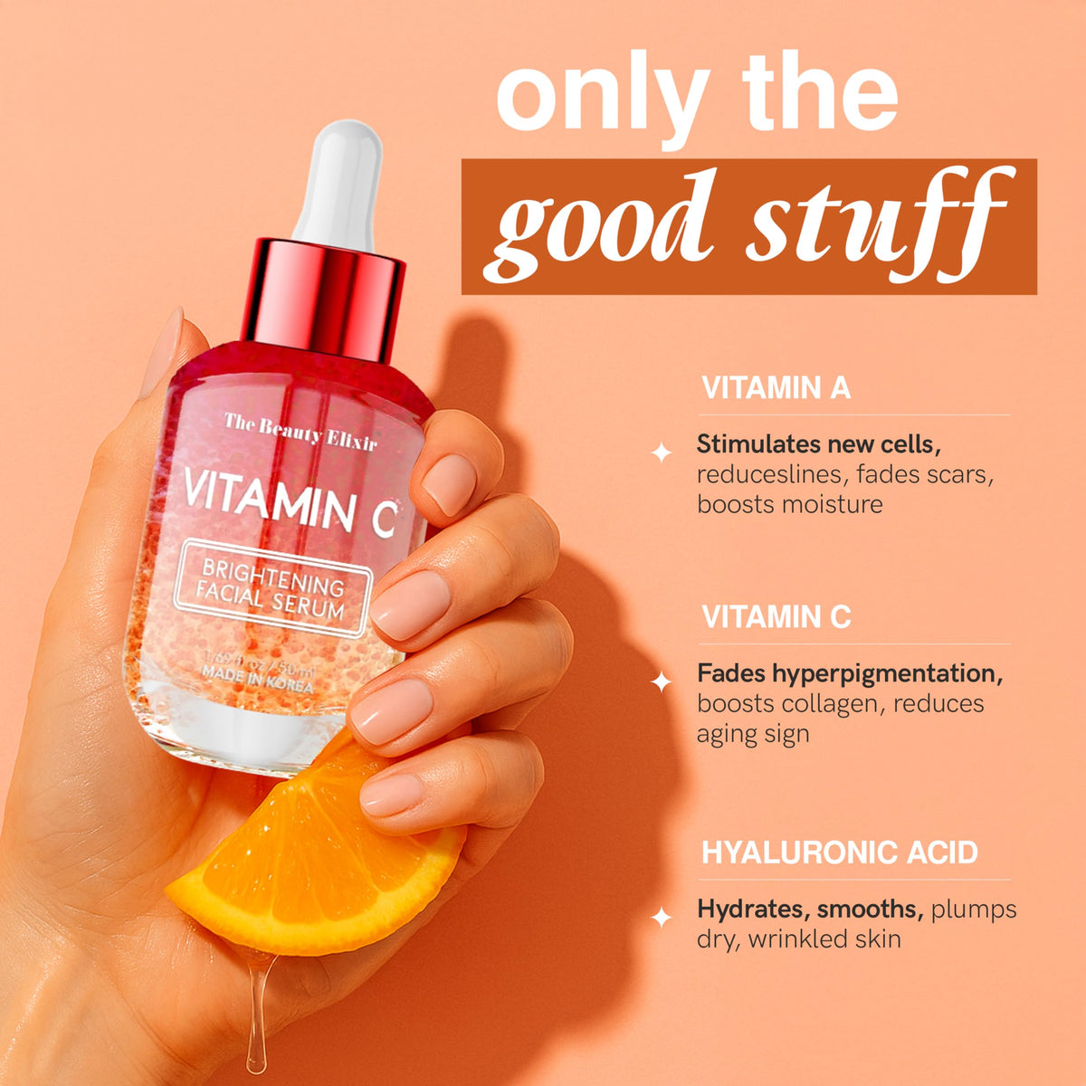 The Beauty Elixir Korean Facial Serums 50ml | 7 Targeted Formulas