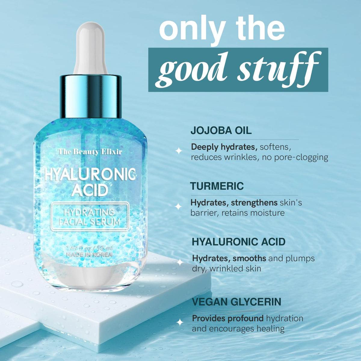The Beauty Elixir Korean Facial Serums 50ml | 7 Targeted Formulas
