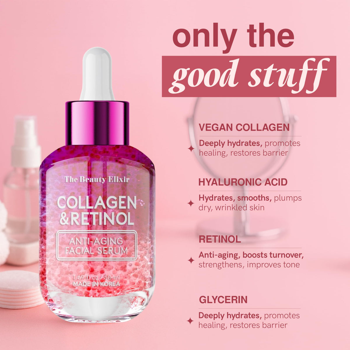 The Beauty Elixir Korean Facial Serums 50ml | 7 Targeted Formulas