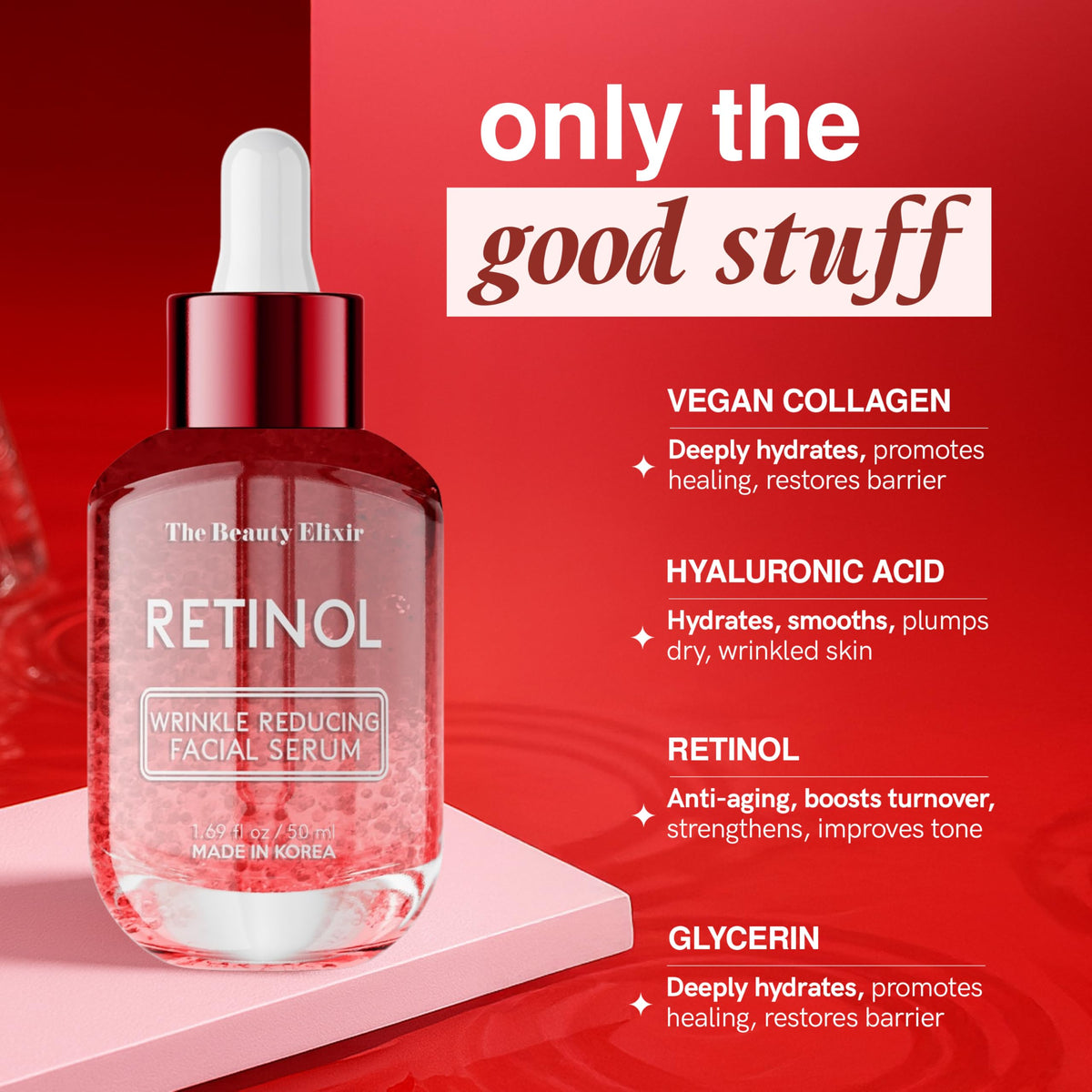 The Beauty Elixir Korean Facial Serums 50ml | 7 Targeted Formulas