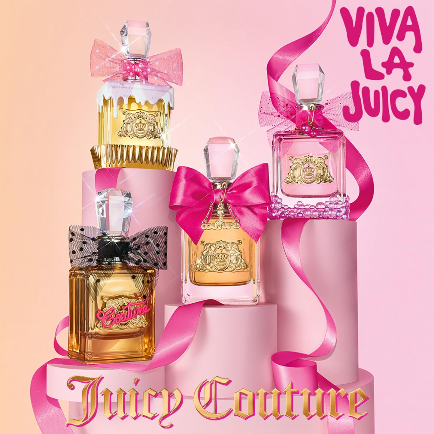 Juicy Couture Viva La Juicy Sucré EDP | Sweet Gourmand Perfume – Peach, Vanilla & Whipped Cream