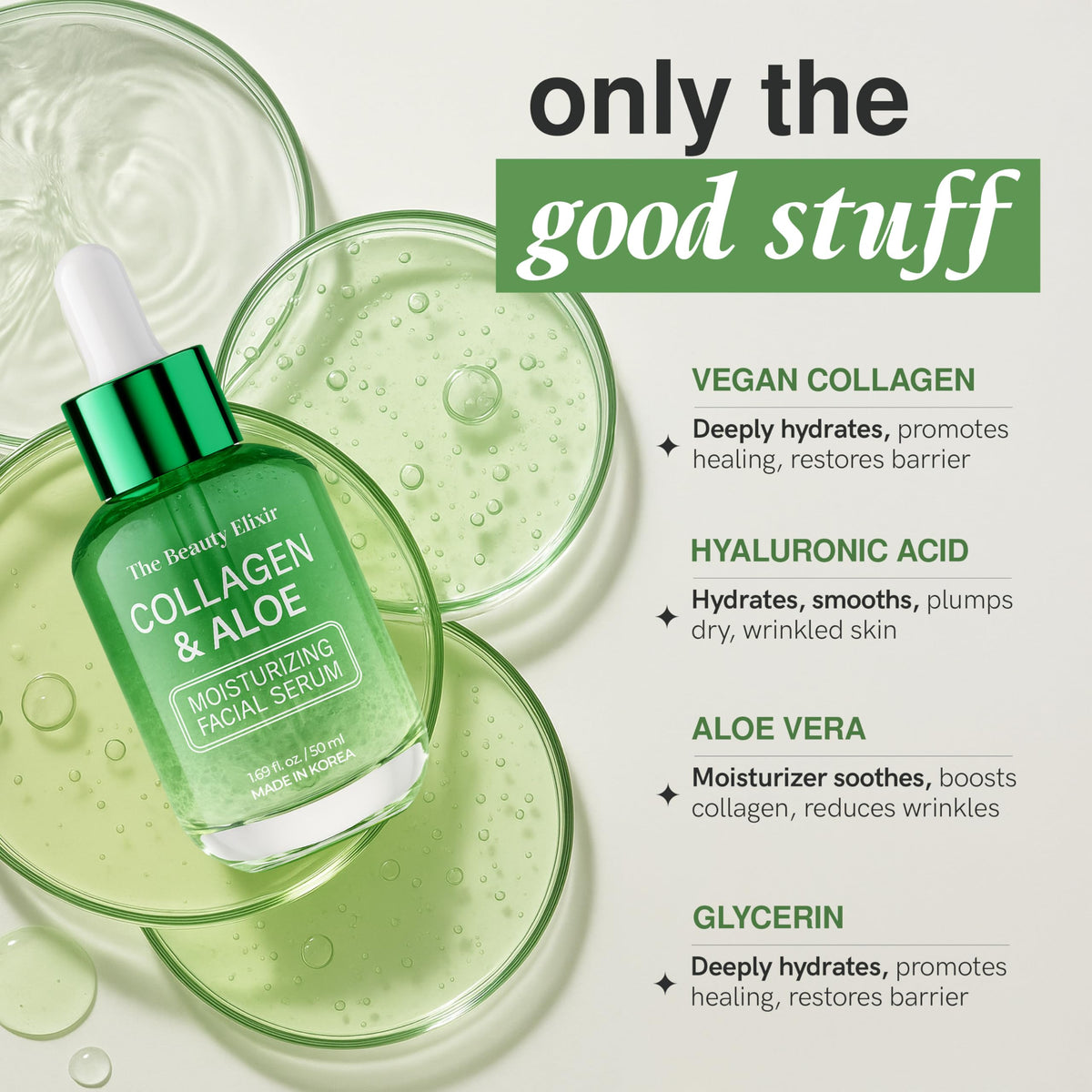The Beauty Elixir Korean Facial Serums 50ml | 7 Targeted Formulas