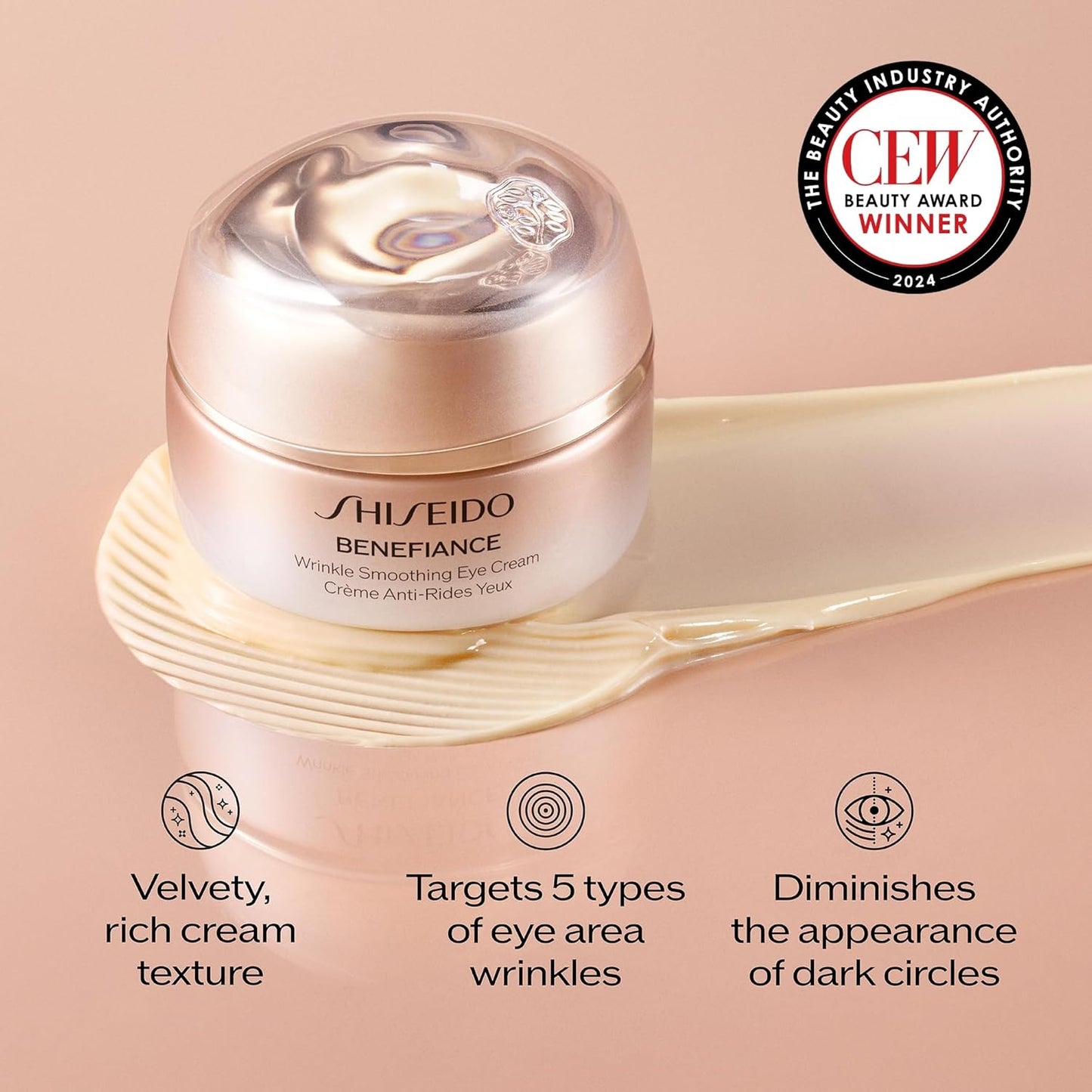 Shiseido Benefiance Wrinkle Smoothing Eye Cream – Anti-Aging Under-Eye Moisturizer