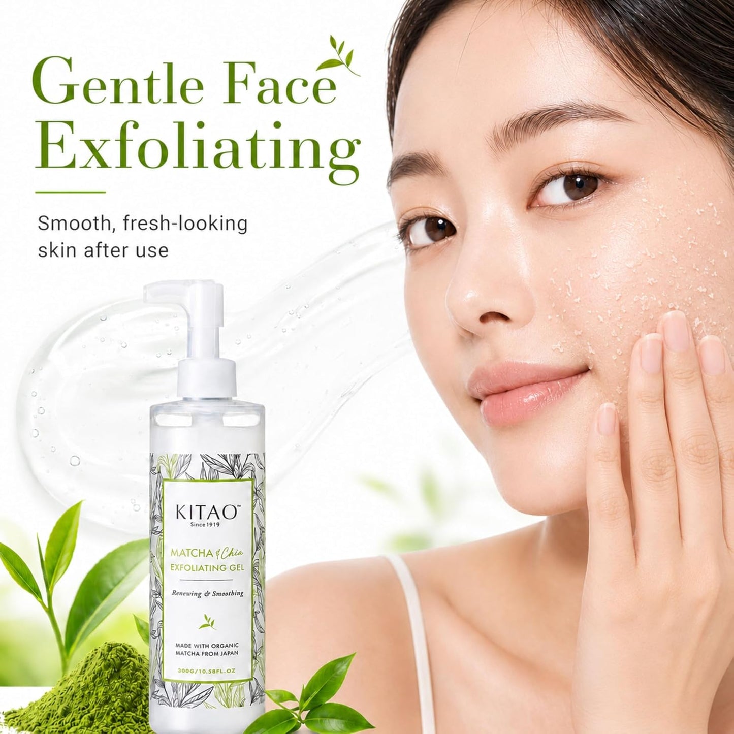 KITAO Matcha & Chia Exfoliating Gel | Kyoto Japanese Peel