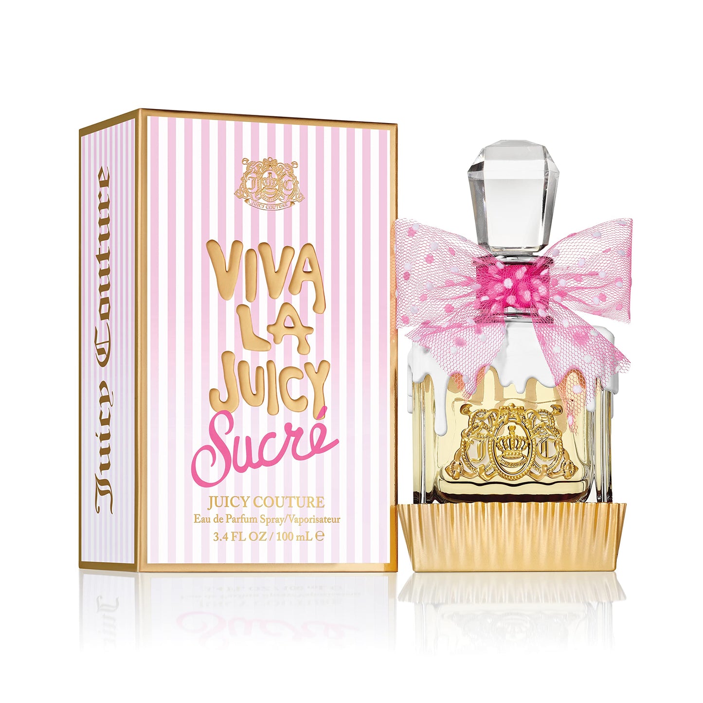 Juicy Couture Viva La Juicy Sucré EDP | Sweet Gourmand Perfume – Peach, Vanilla & Whipped Cream
