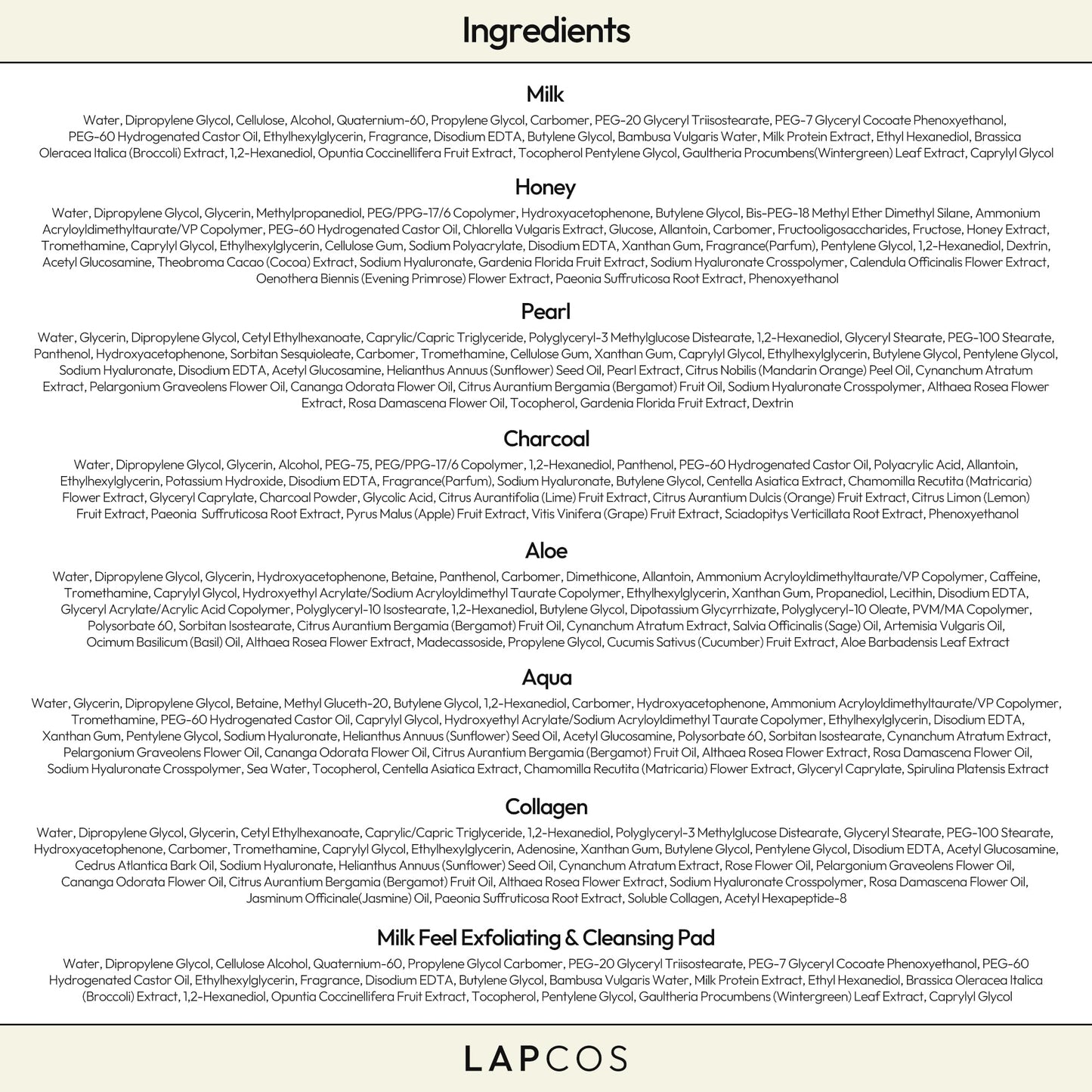 LAPCOS K-Beauty Sheet Mask Collection – Targeted Facial Treatment