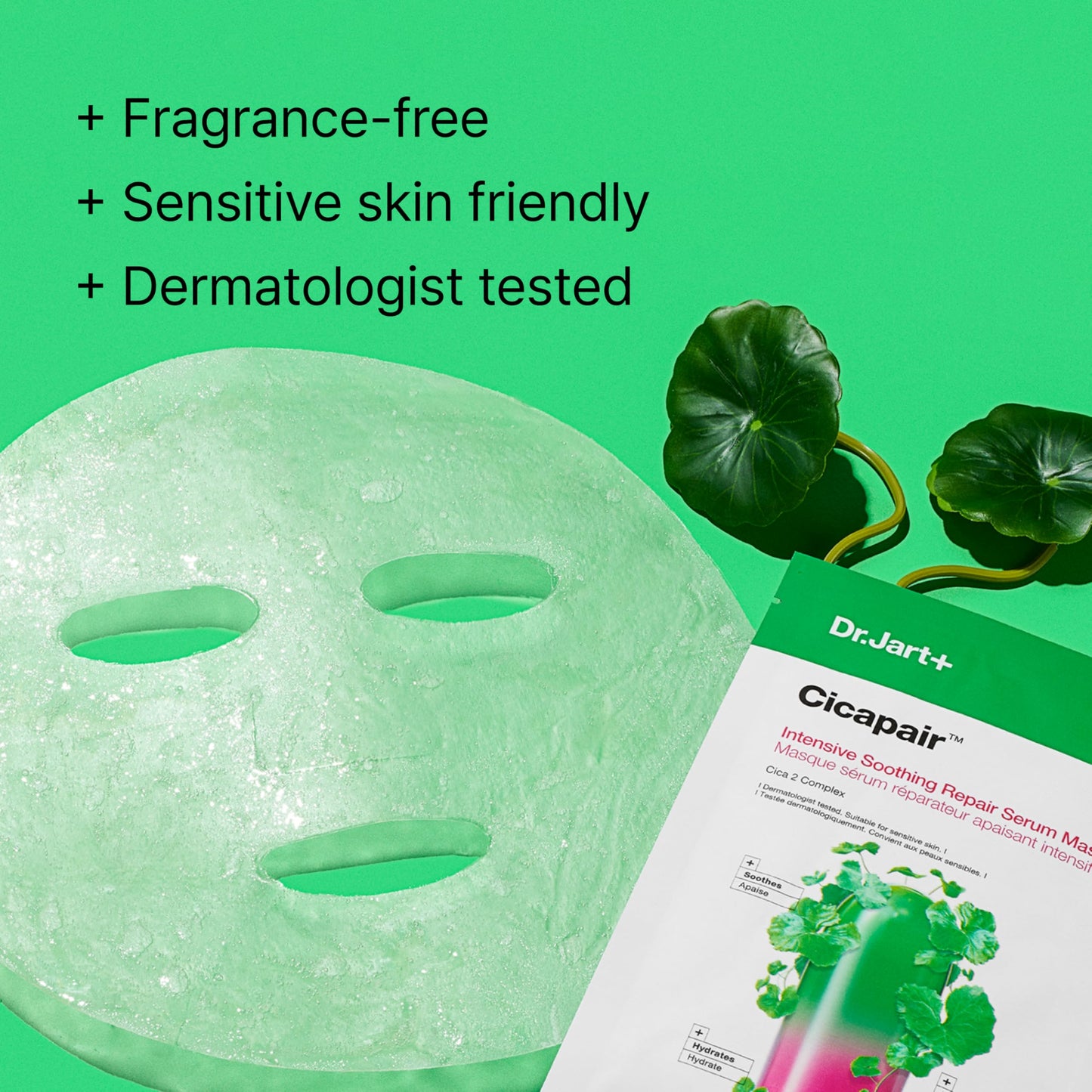 Dr. Jart+ Cicapair Intensive Soothing Repair Serum Mask 25g – Calming Cica Sheet Mask for Sensitive Skin