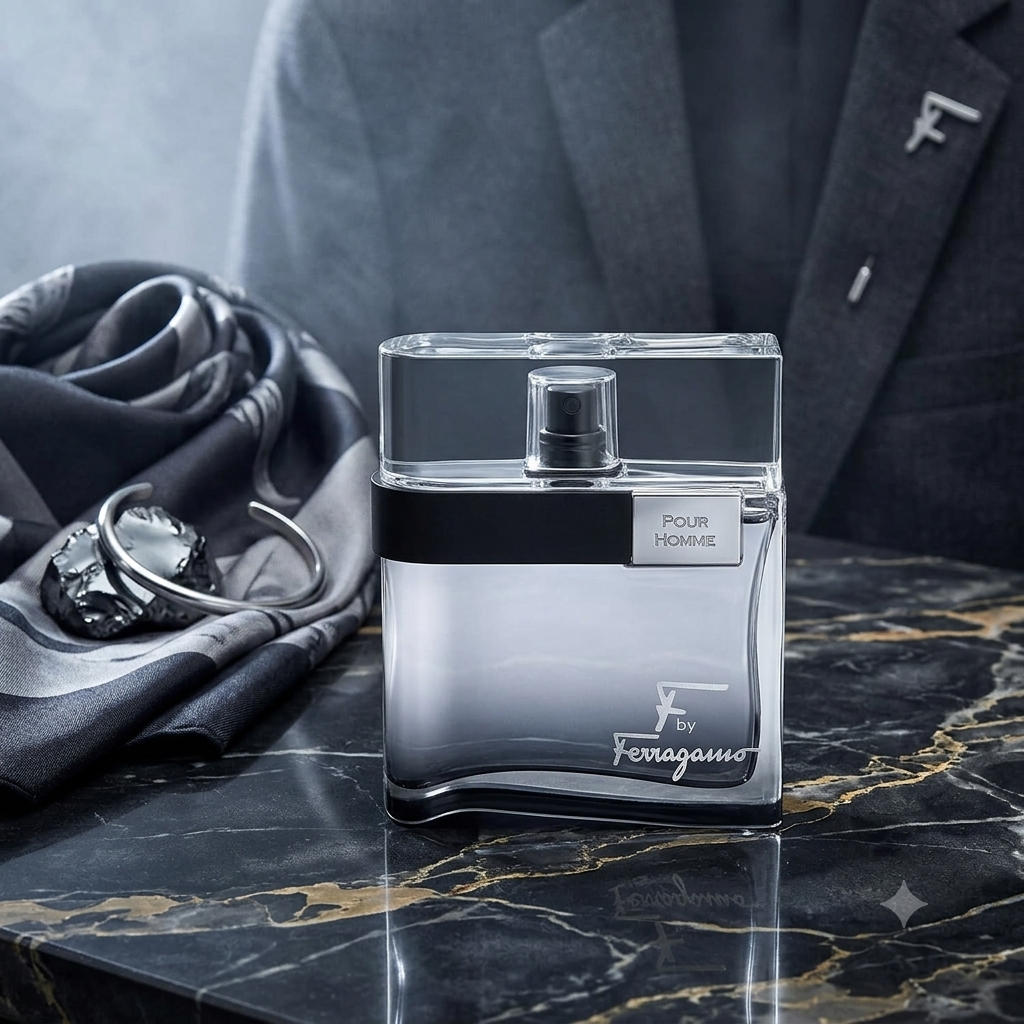 F by Ferragamo Pour Homme Black EDT | Amber Woody Men’s Cologne – Lavender, Pepper & Tonka