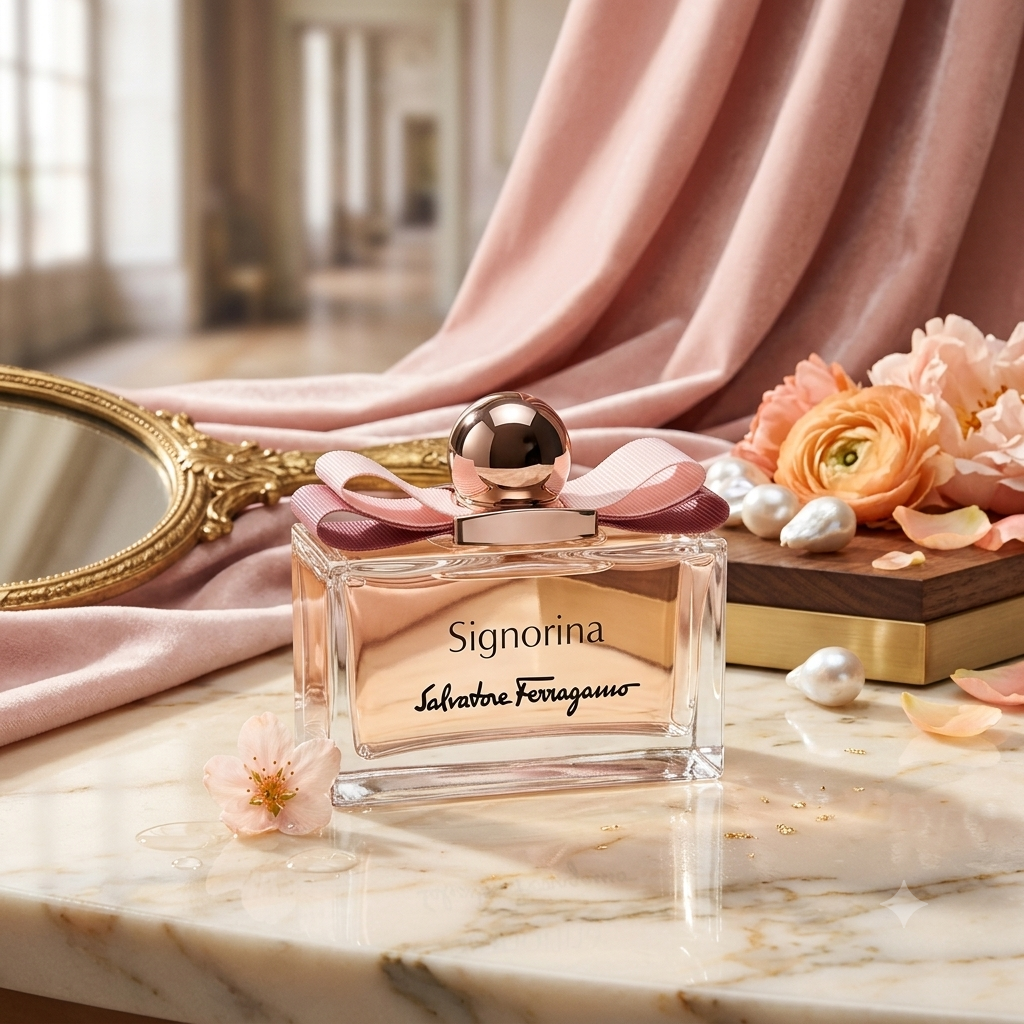 Salvatore Ferragamo Signorina EDP | Fruity Floral Women’s Perfume – Jasmine, Rose & Pannacotta