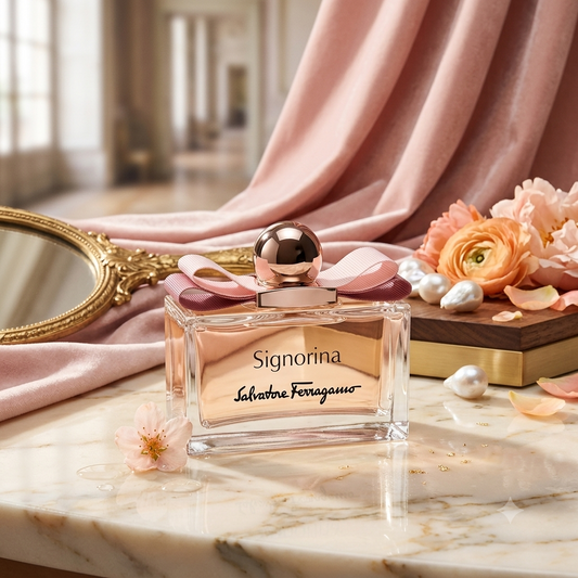 Salvatore Ferragamo Signorina EDP | Fruity Floral Women’s Perfume – Jasmine, Rose & Pannacotta