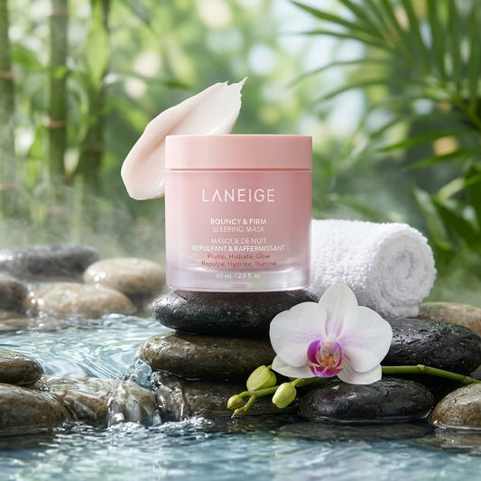 Laneige Bouncy & Firm Sleeping Mask | Overnight Plumping & Firming Mask with Peony & Collagen