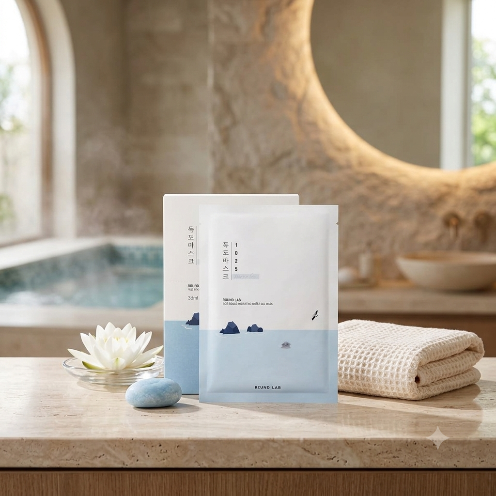 ROUND LAB 1025 Water Gel Hydration Mask 10 Sheets