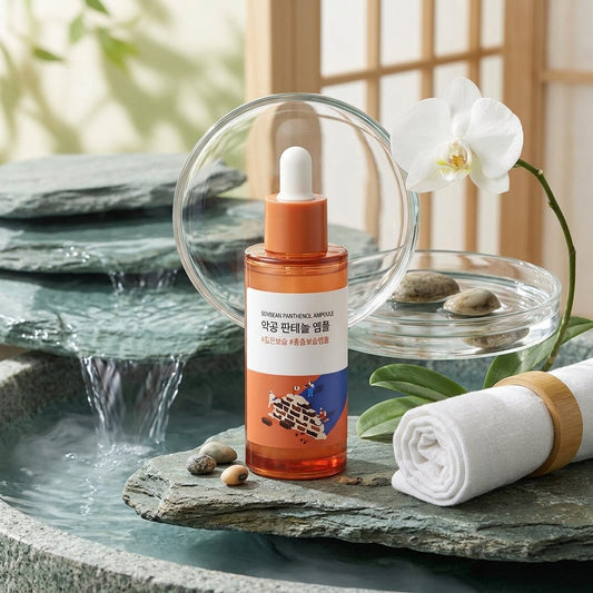 Round Lab Soybean Panthenol Ampoule | Deep Hydrating Barrier Serum with 50,000ppm Panthenol