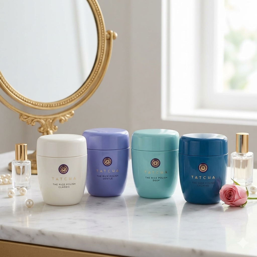 Tatcha Rice Polish Exfoliator Collection | Gentle, Deep, Classic & Calming Exfoliants