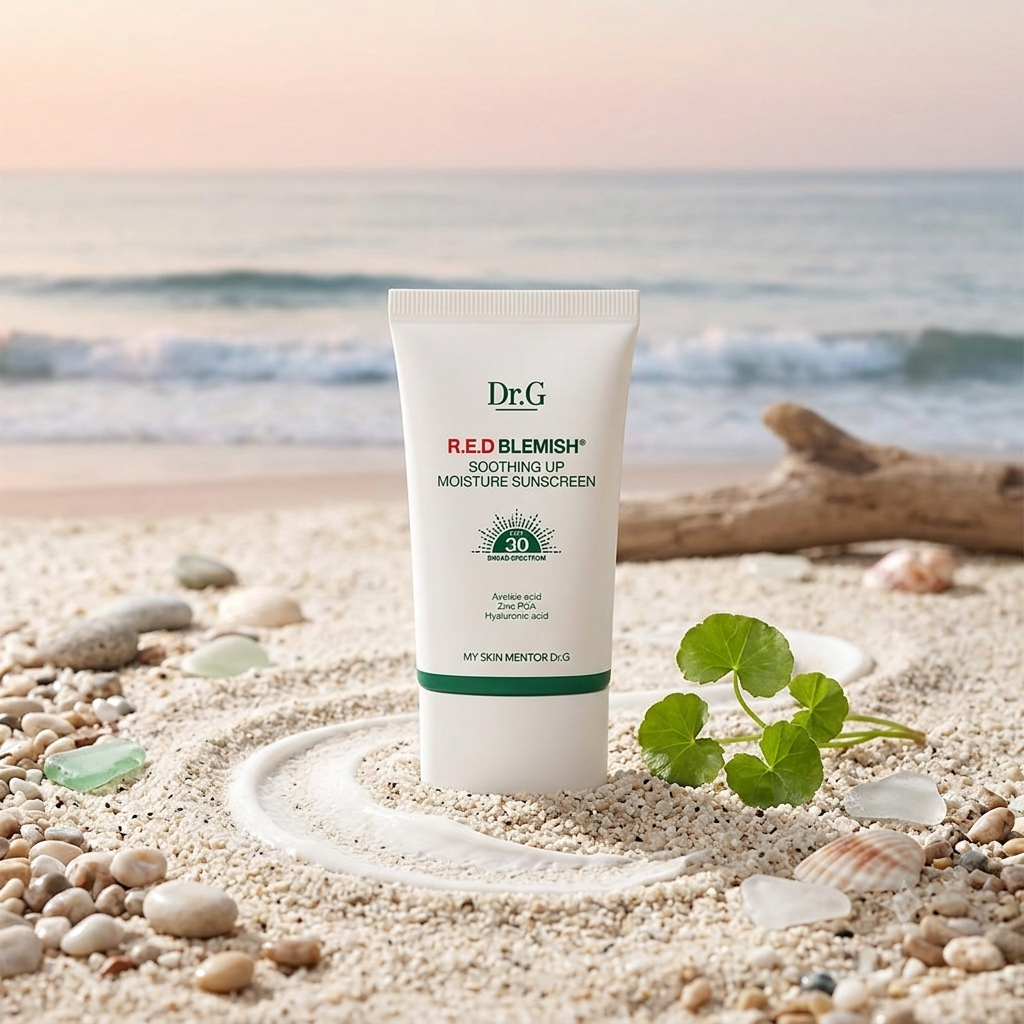 Dr. G R.E.D Blemish Soothing Up Moisture Sunscreen SPF30 50ml – Calming Hydrating Sunscreen for Sensitive Skin