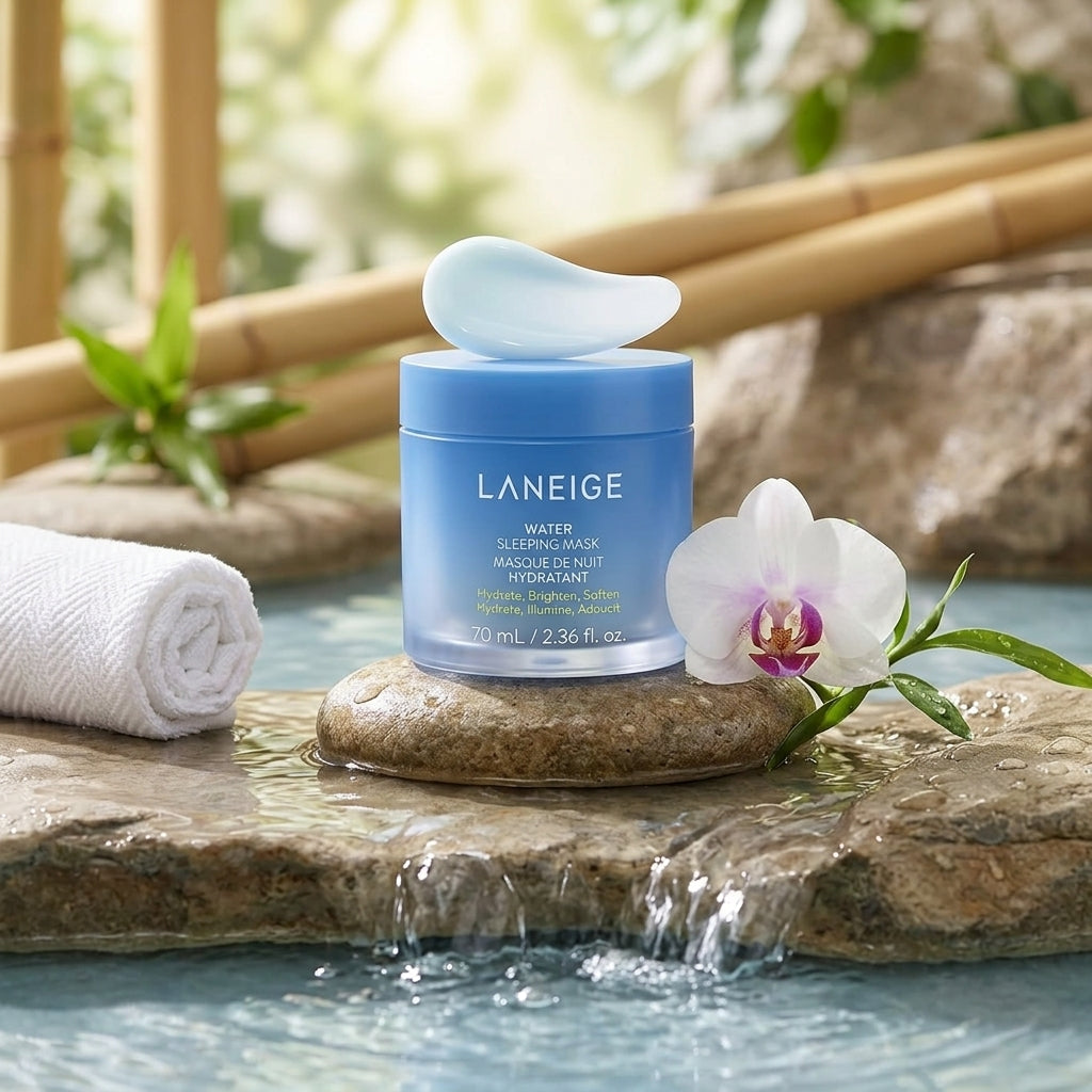 Laneige Water Sleeping Mask | Overnight Hydrating & Brightening Gel Mask with 3x Hyaluronic Acid