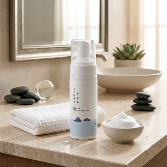 ROUND LAB 1025 Dokdo Bubble Foam | Gentle Hydrating Foaming Cleanser