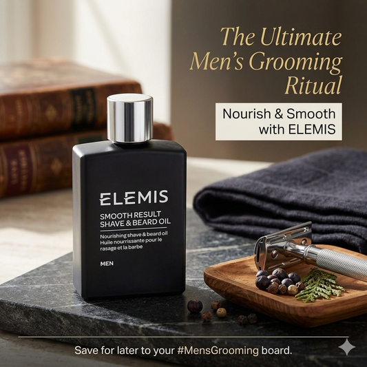 ELEMIS Smooth Result Shave & Beard Oil | Luxury Multi-Purpose Men's Grooming
