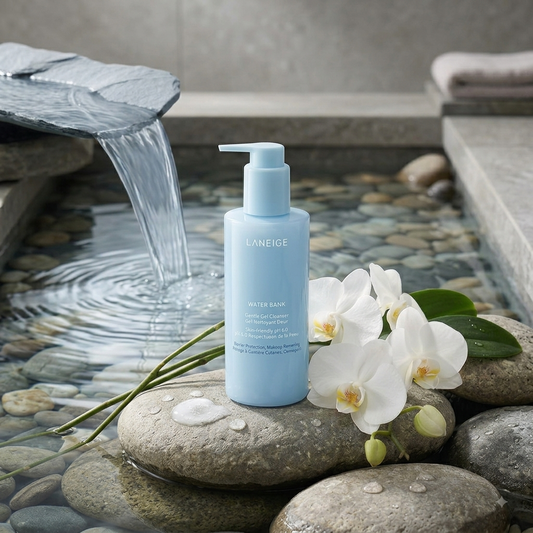 Laneige Water Bank Gentle Gel Cleanser | pH 5.0 Barrier-Protecting Makeup Remover