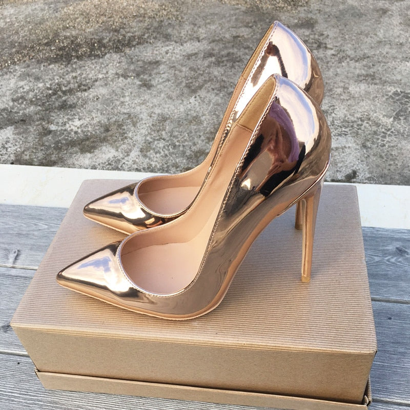 Elegant Ankle Strap High Heels Fashion Sandals In Silver And Gold | Shoes  heels classy, Ankle strap high heels, Fashion high heels