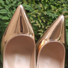 Champagne Gold Patent Leather Pumps