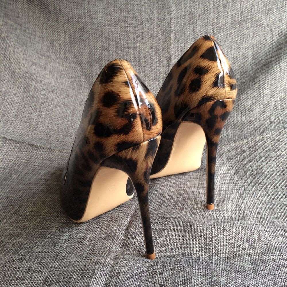 Leopard Patent Leather PumpsPumps Shoes59.98 USD-Sherilyn Shop Black Leopard 10cm / 10