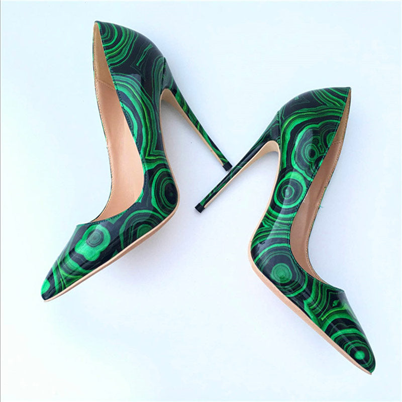 Green Satin High Heel Wedding Sandals With Designer Round Toe And Reds Sole  Luxury Open Toe Dress Shoes For Women Style 258f From Kokig, $27.09 |  DHgate.Com